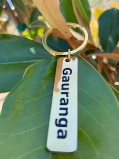 Golden Gauranga Keychain