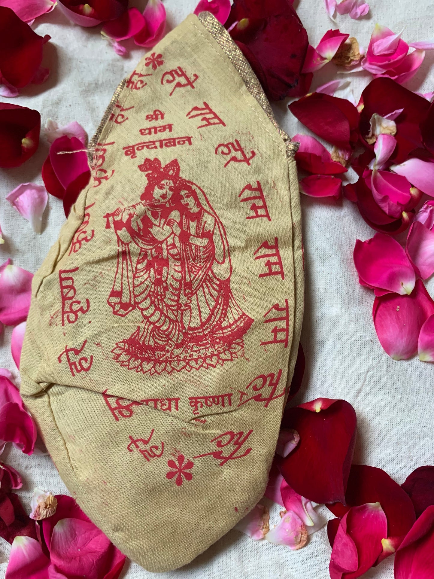 Radha Krishna Bead Bag