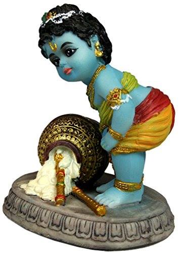 Statue of Krishna Eating Butter While Standing