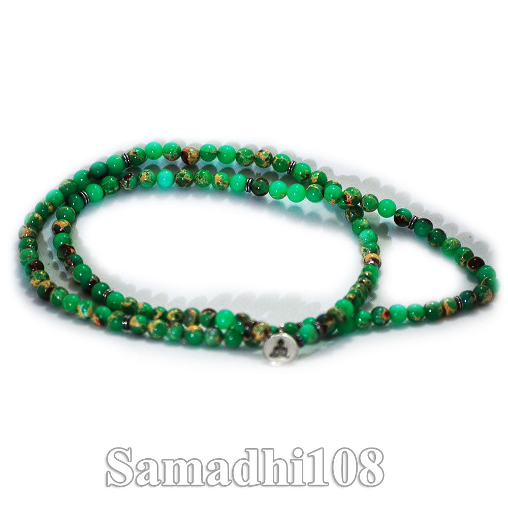 Imperial Jasper Necklace with Buddha Charm