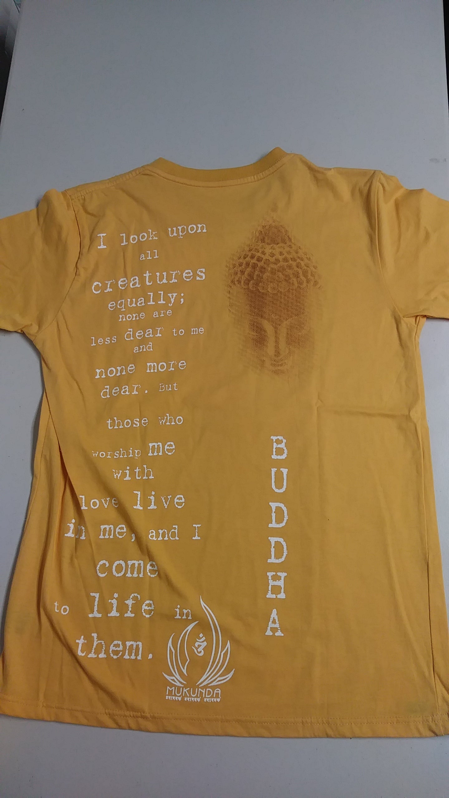 Buddha Gold Colored T-Shirt
