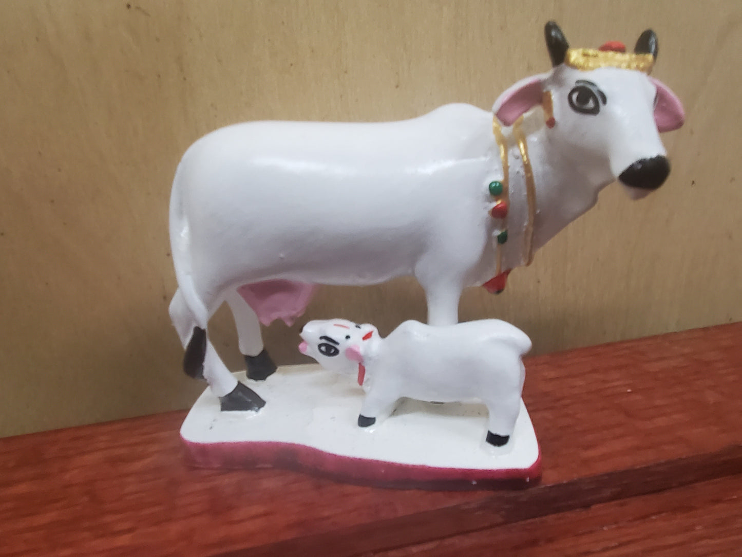 Surabhi Cow with Baby Cow Statue- 3 inches