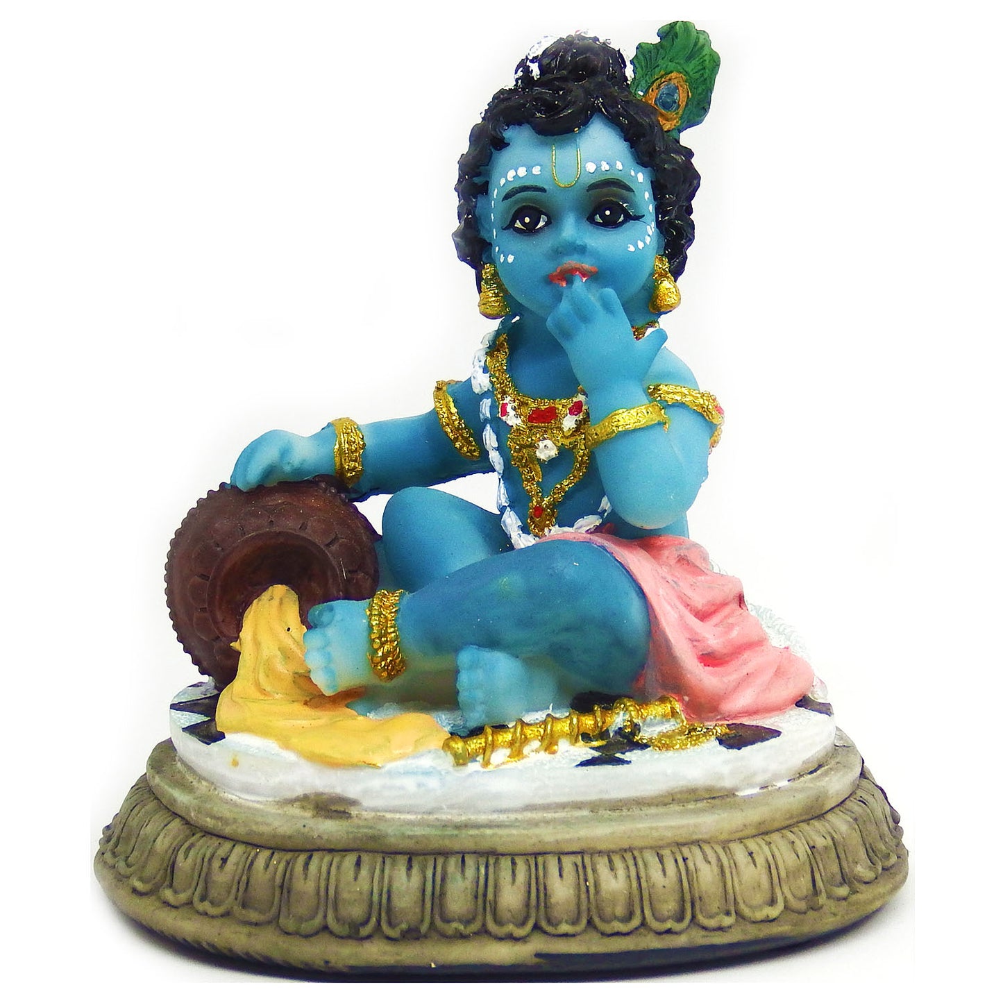 Statue of Baby Krishna Eating Butter