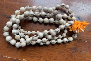 Large Round Unpolished Tulsi Japa Beads