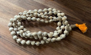 Large Round Unpolished Tulsi Japa Beads