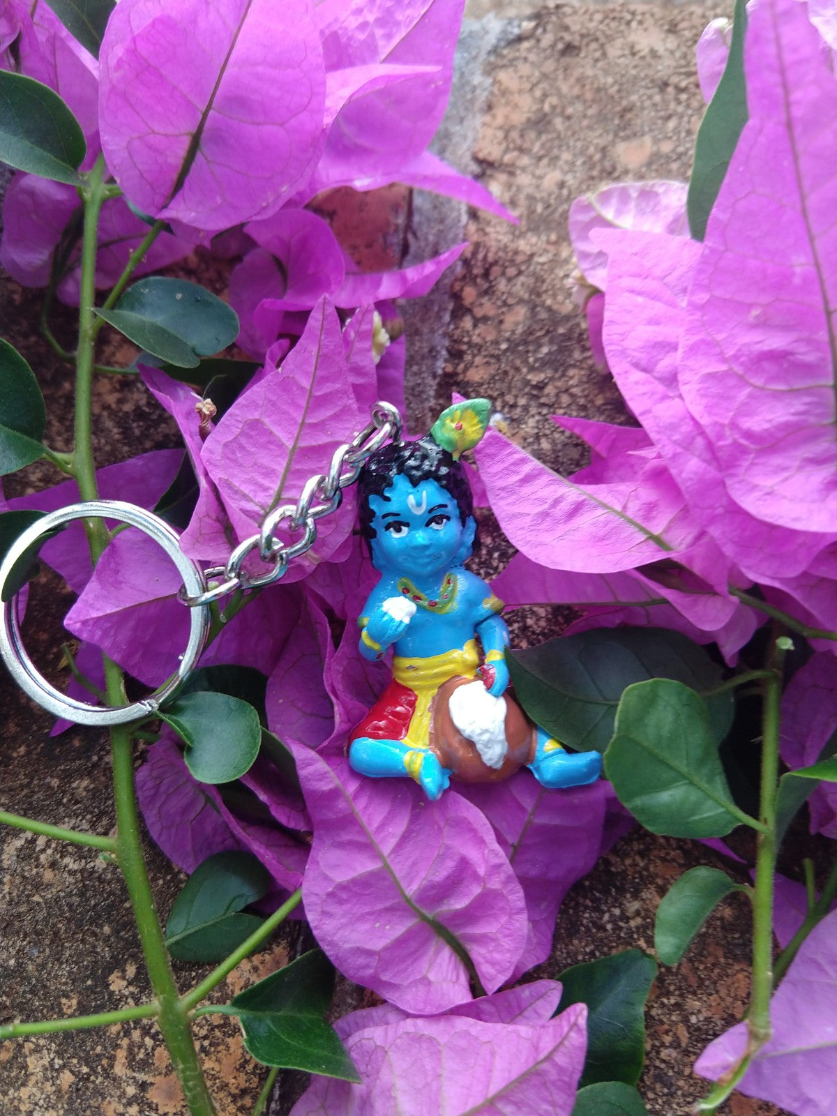 Keychain with Krishna Form